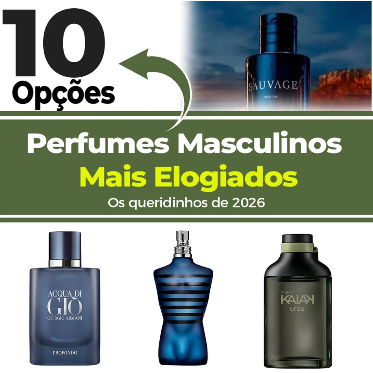 Os 10 Perfumes Masculinos Mais Elogiados - Os queridinhos de 2026
