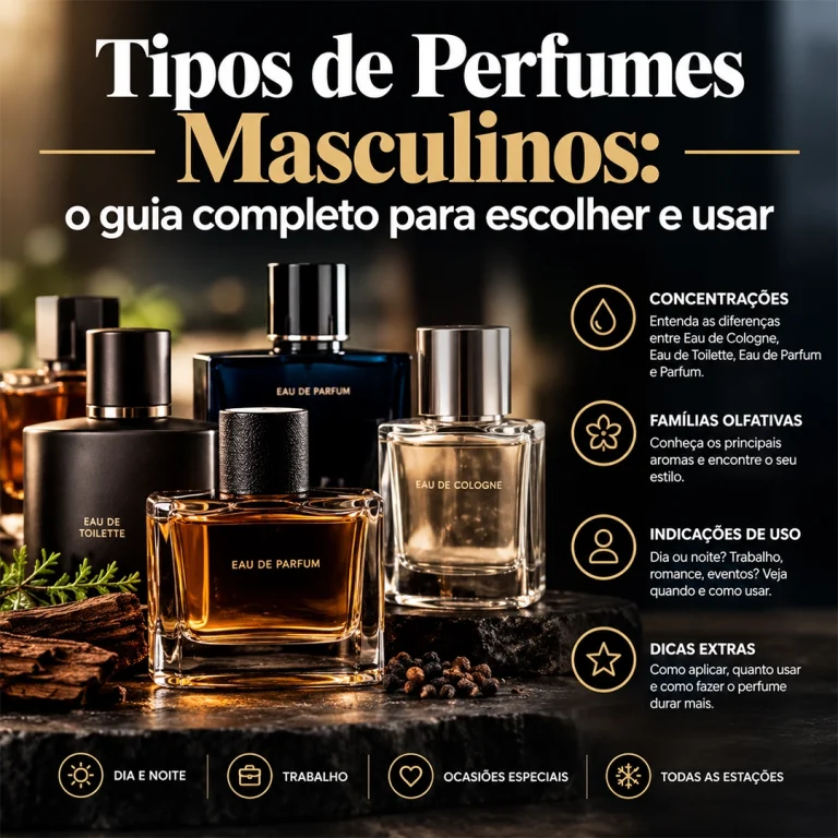 Tipos de perfumes masculinos - o guia completo para escolher e usar